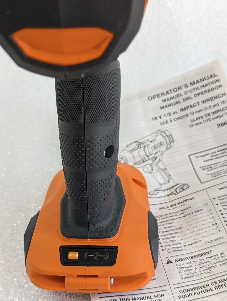 Ridgid (AEG) R86215 18V Гайковерт 542/677Нм 1/2" 3 швидкості