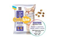 Корм для котов Cat like Seafood з креветкою, куркою, рибою 10 кг