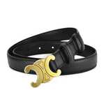 Pasek paski Celine Paris 3cm zloty logowany