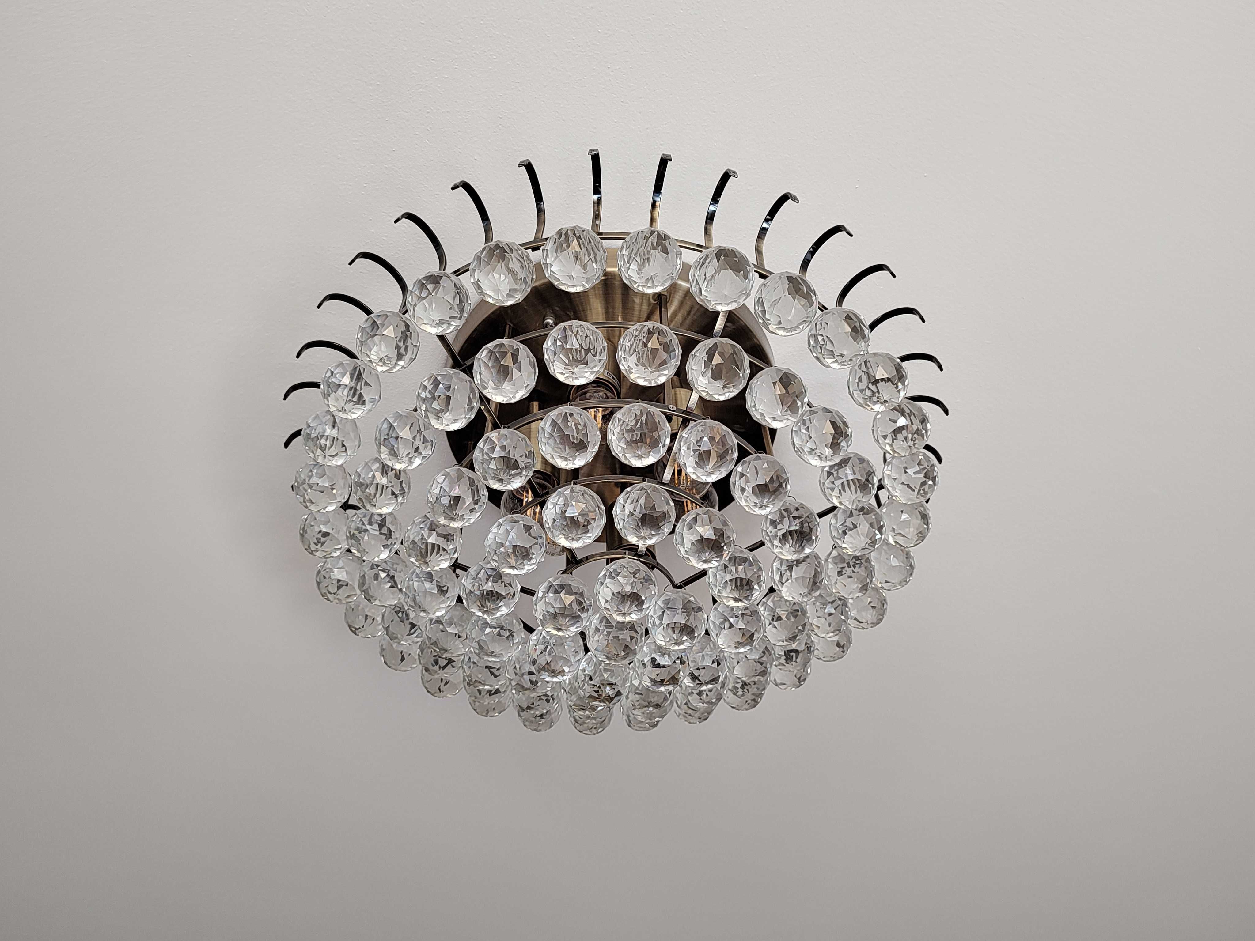 Lampa sufitowa Żyrandol z kryształami
