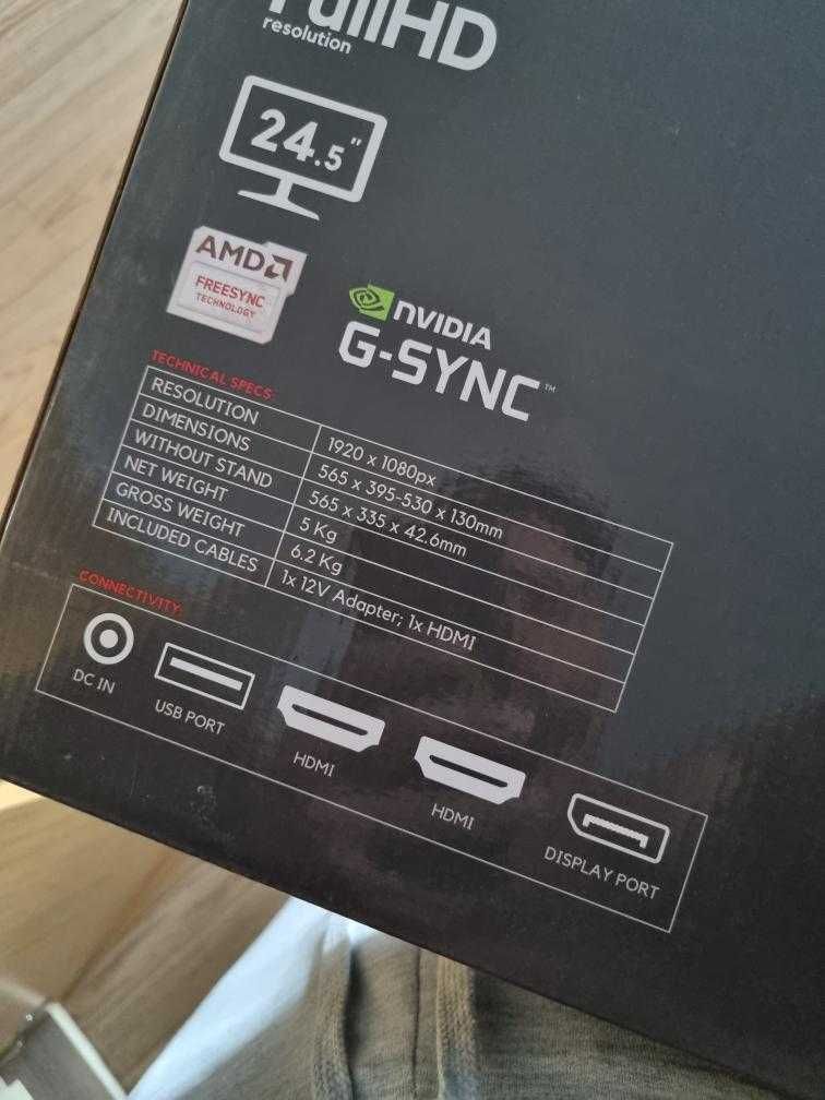 Monitor Gaming Ozone DSP25 TN 24.5" FHD 16:9 144Hz