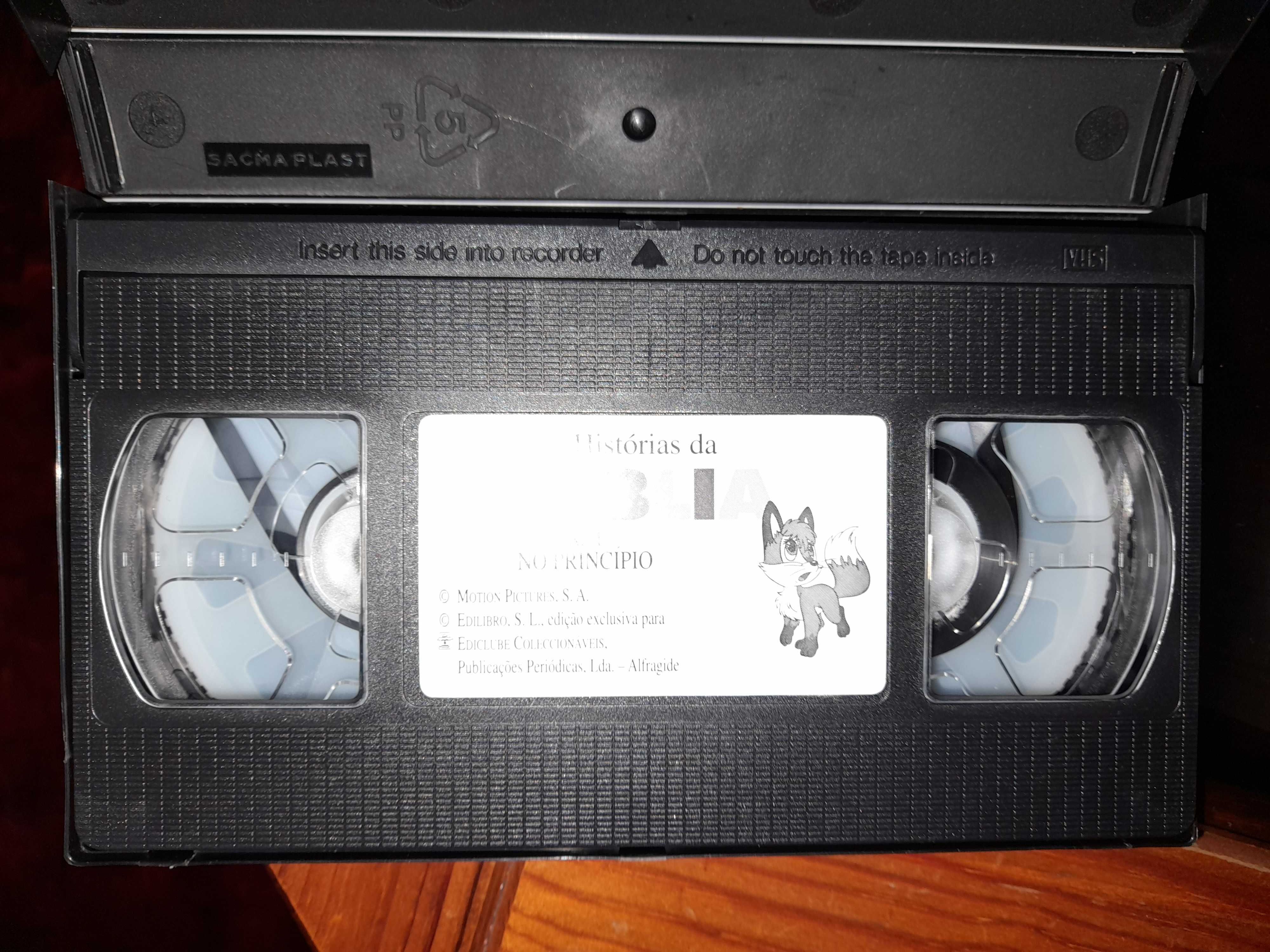 Três Cassetes VHS da Bíblia
