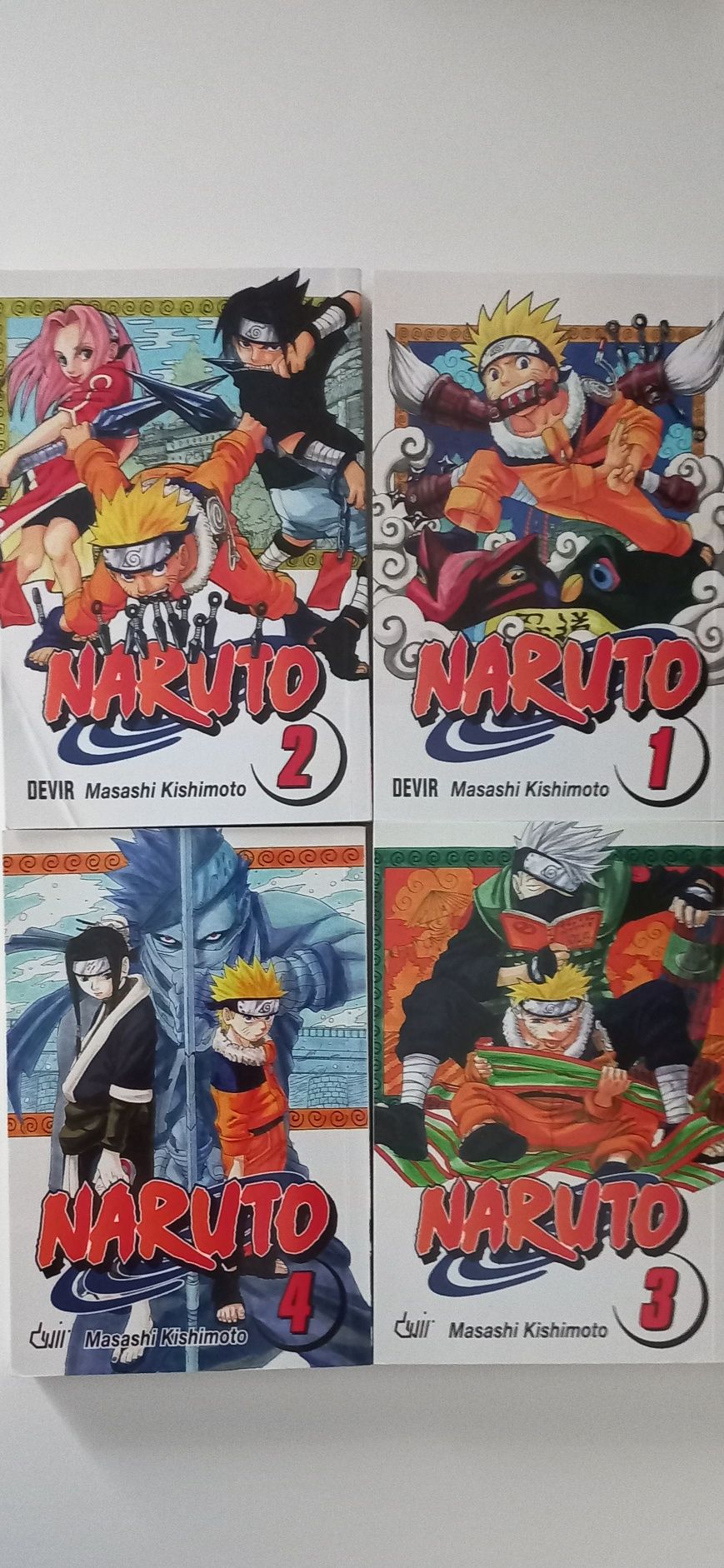 Mangá Naruto 1-7 [vendidos: 4, 5, 6 e 7]