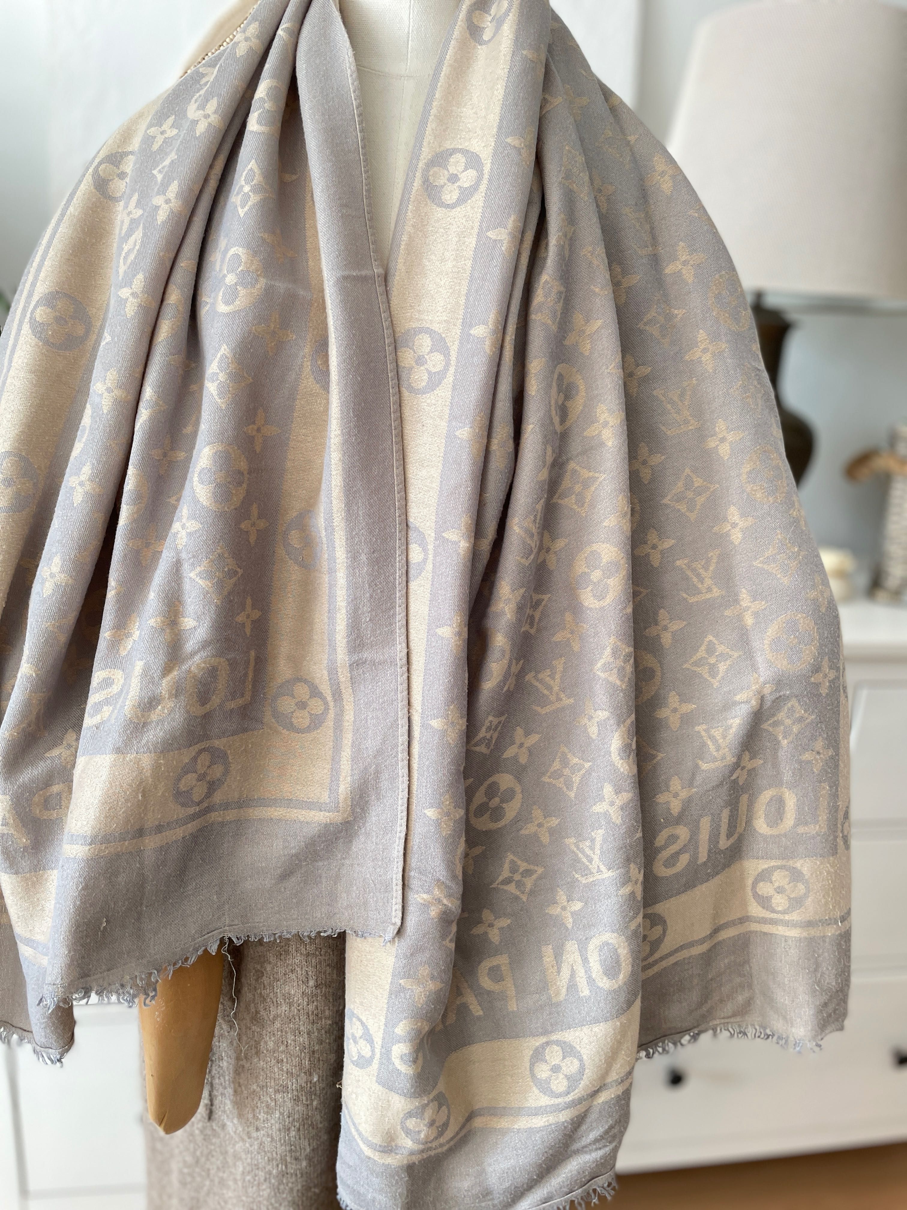 Louis Vuitton szal chusta 60% wełna