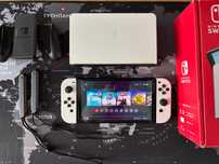 Nintendo Switch OLED 64gb + чохол Hori