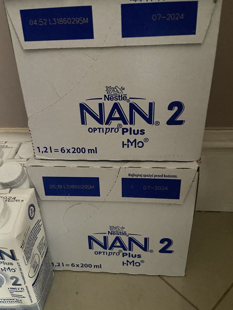 Nestle Nan Optipro Plus 2 Mleko  nastepne po 6 miesiacu 12x500ml