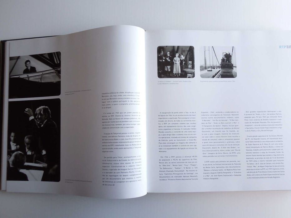 Livro " RTP 50 anos de história", de Vasco Hogan Teves