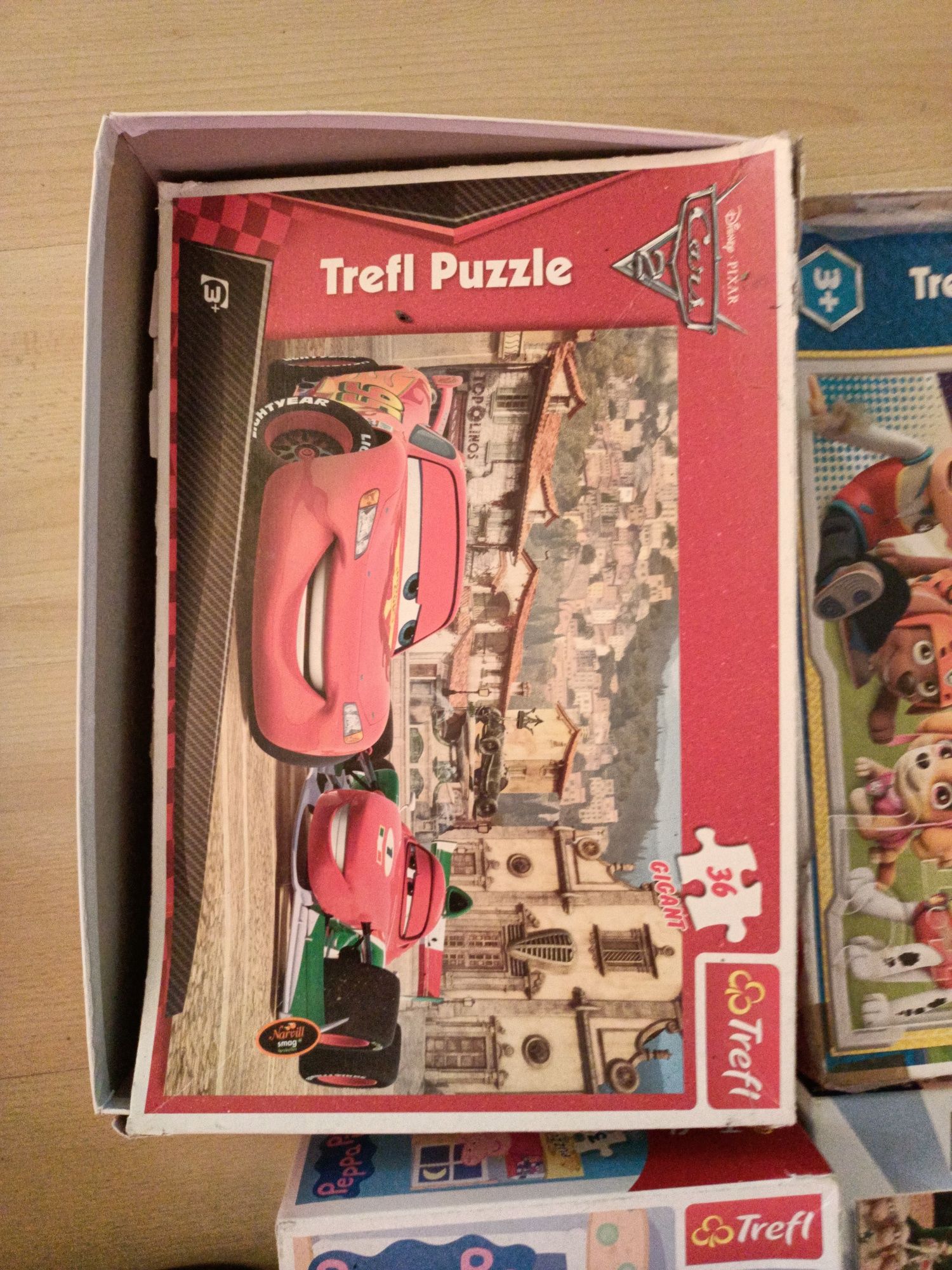 Puzzle psi patrol, zig zag, świnka pepa