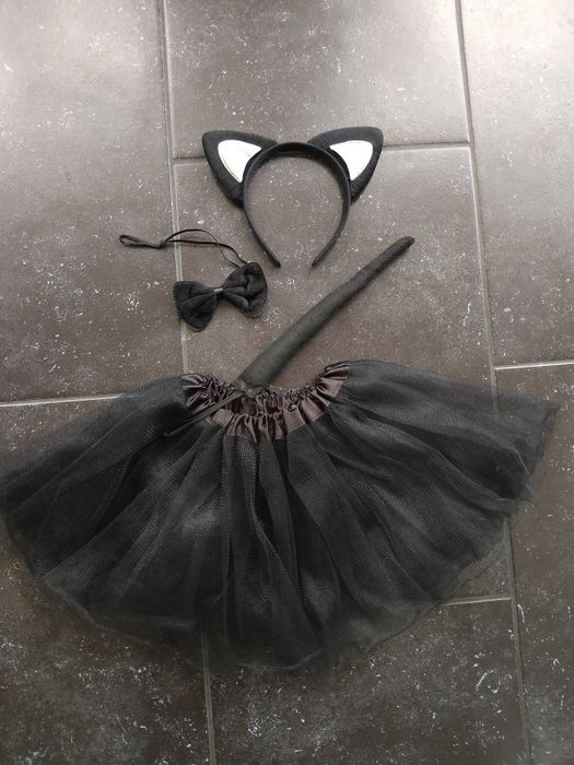 Strój przebranie kot, rozm 116, 122, 128 stan idealny