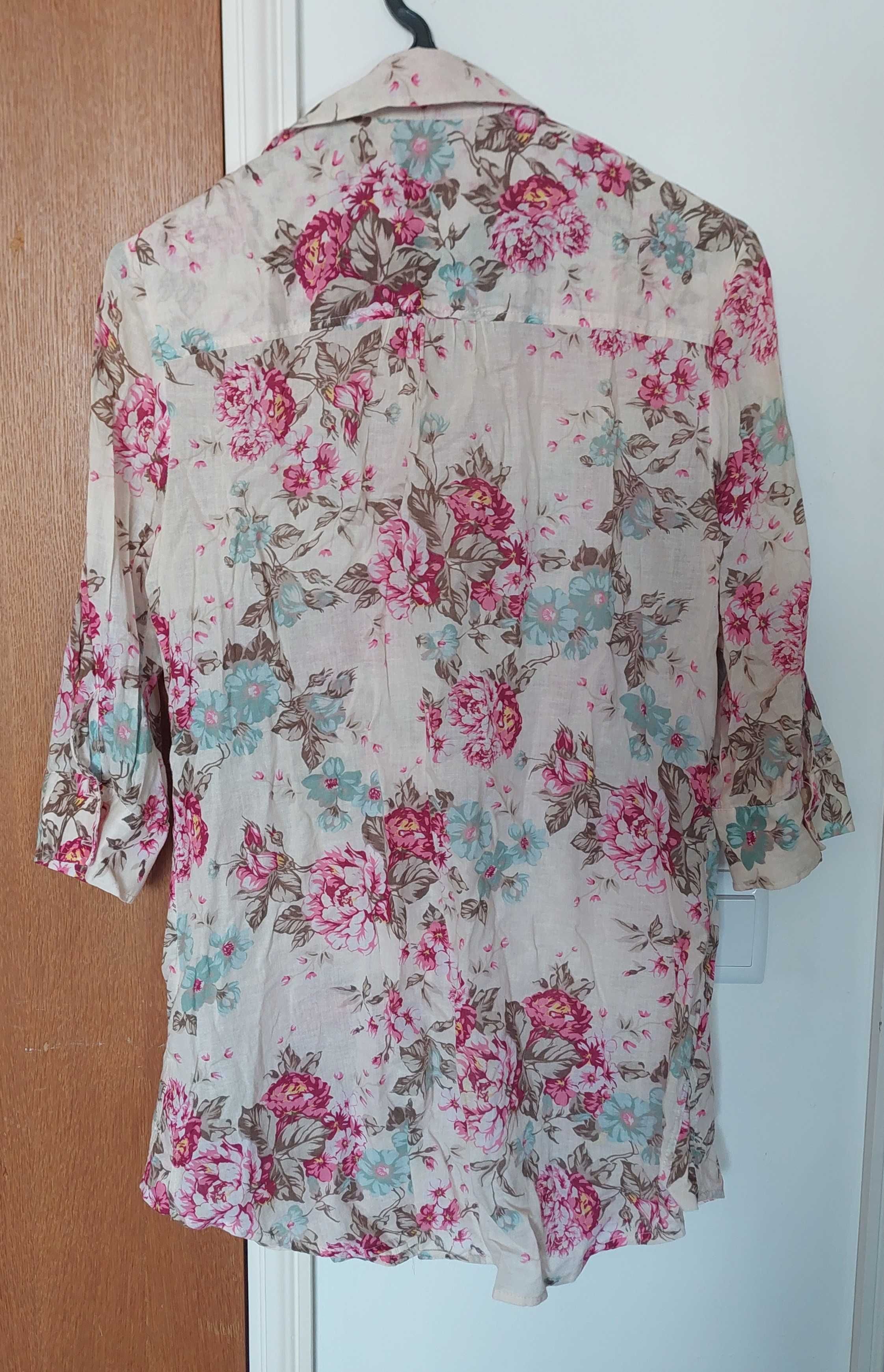 Camisa Rosas Bershka