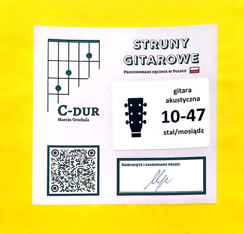 Struny C-dur 10-47 AKUSTYK do gitary akustycznej