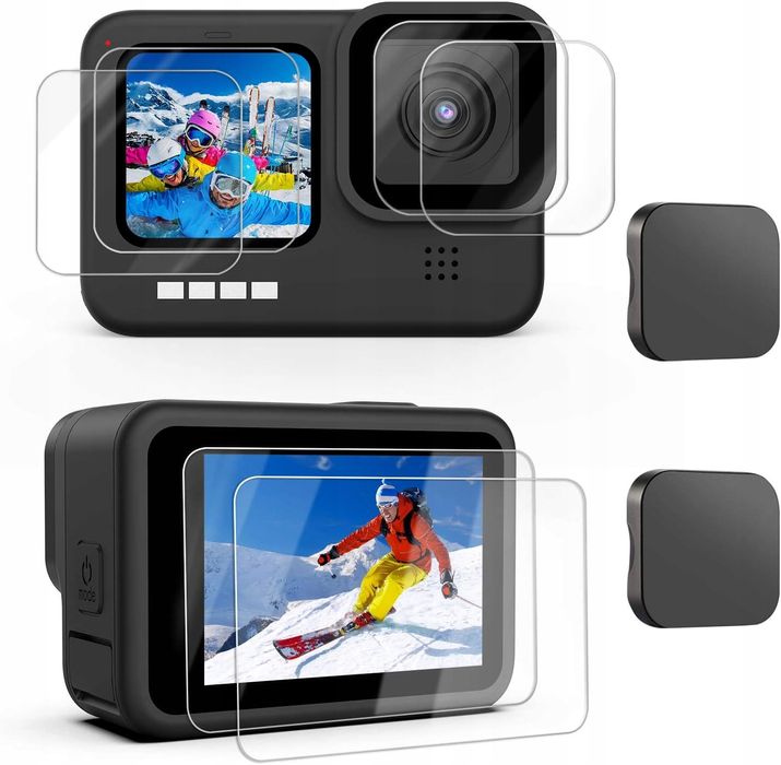 6x szkło ohronne kamera gopro hero wysoka ochrona wytrzymałe zestaw