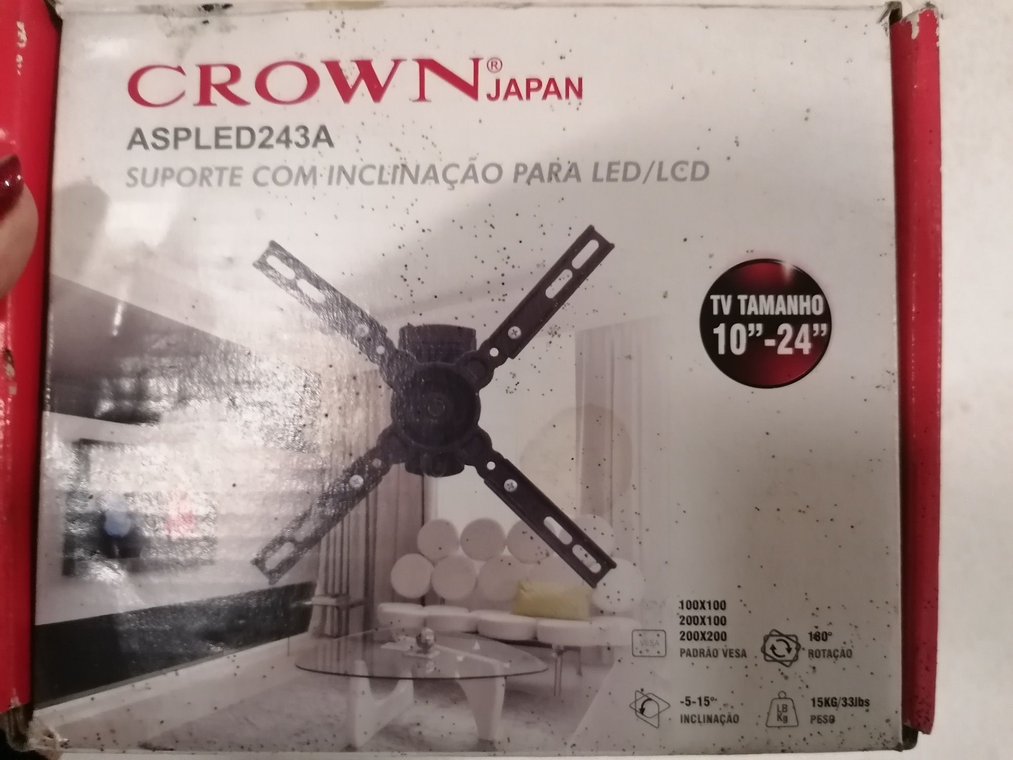 Suporte Crown para TV 10"-24"