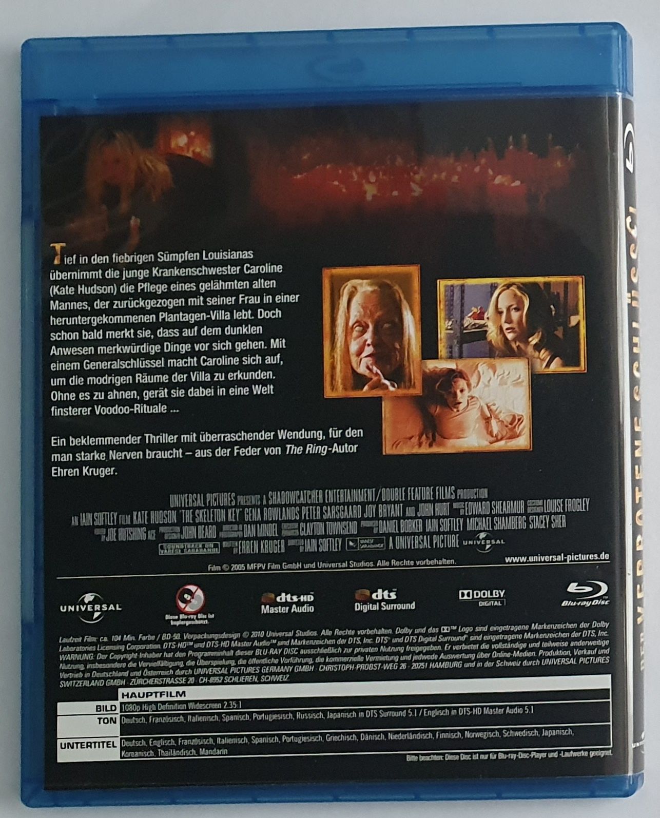 "Klucz do koszmaru" / "Skeleton key" Blu-Ray bez PL