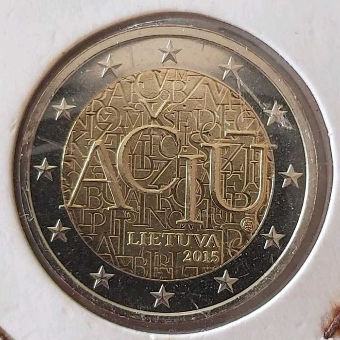 2 Euros de 2015 da Lituânia, Comemorativa Língua Lituana