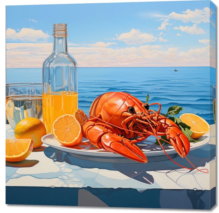Obraz 100x100cm Homary Nie Do Pary