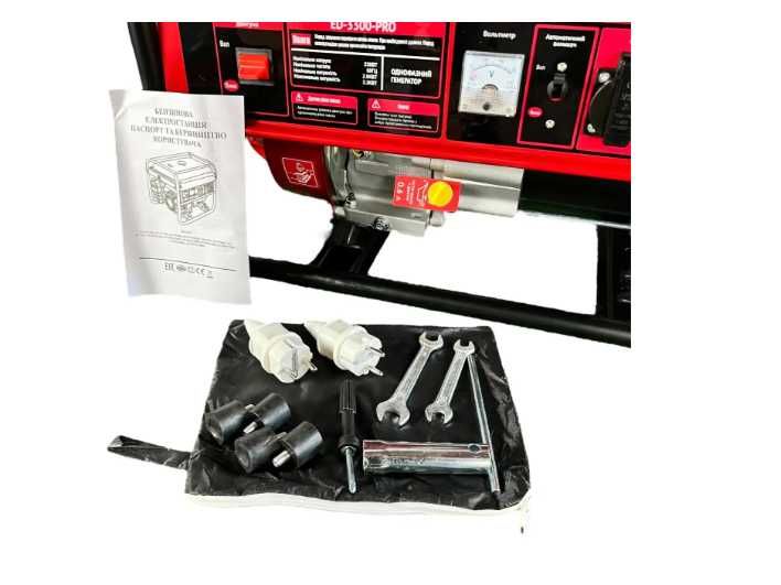 Генератор бензиновий EDON ED-3300 Pro мідна обмотка. Гарантія доставка