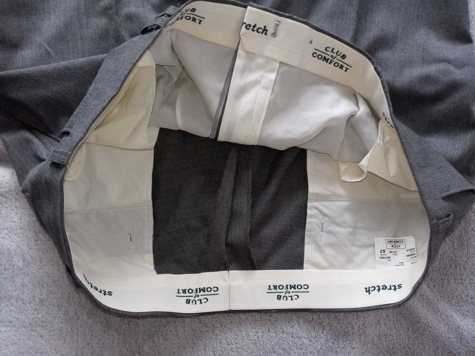 Sprzedam spodnie jasnoszare pas 120cm