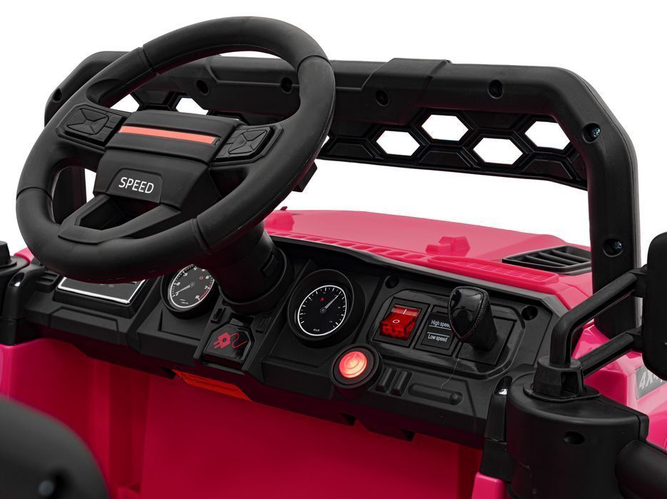Pojazd na akumulator dla dzieci terenowy 4X4 różowy - EkstraZabawki.pl