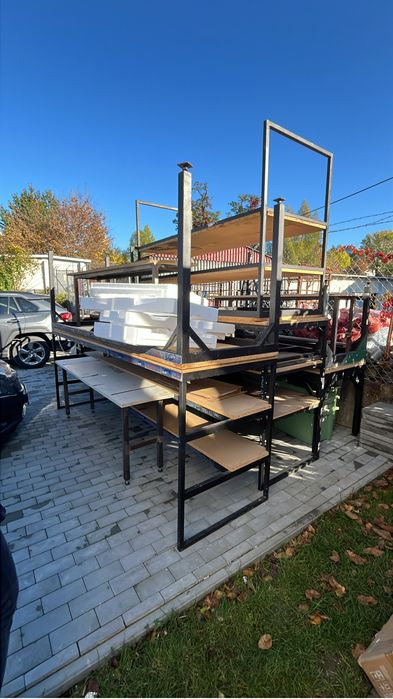 Stoły do pakowania i regały warsztatowe