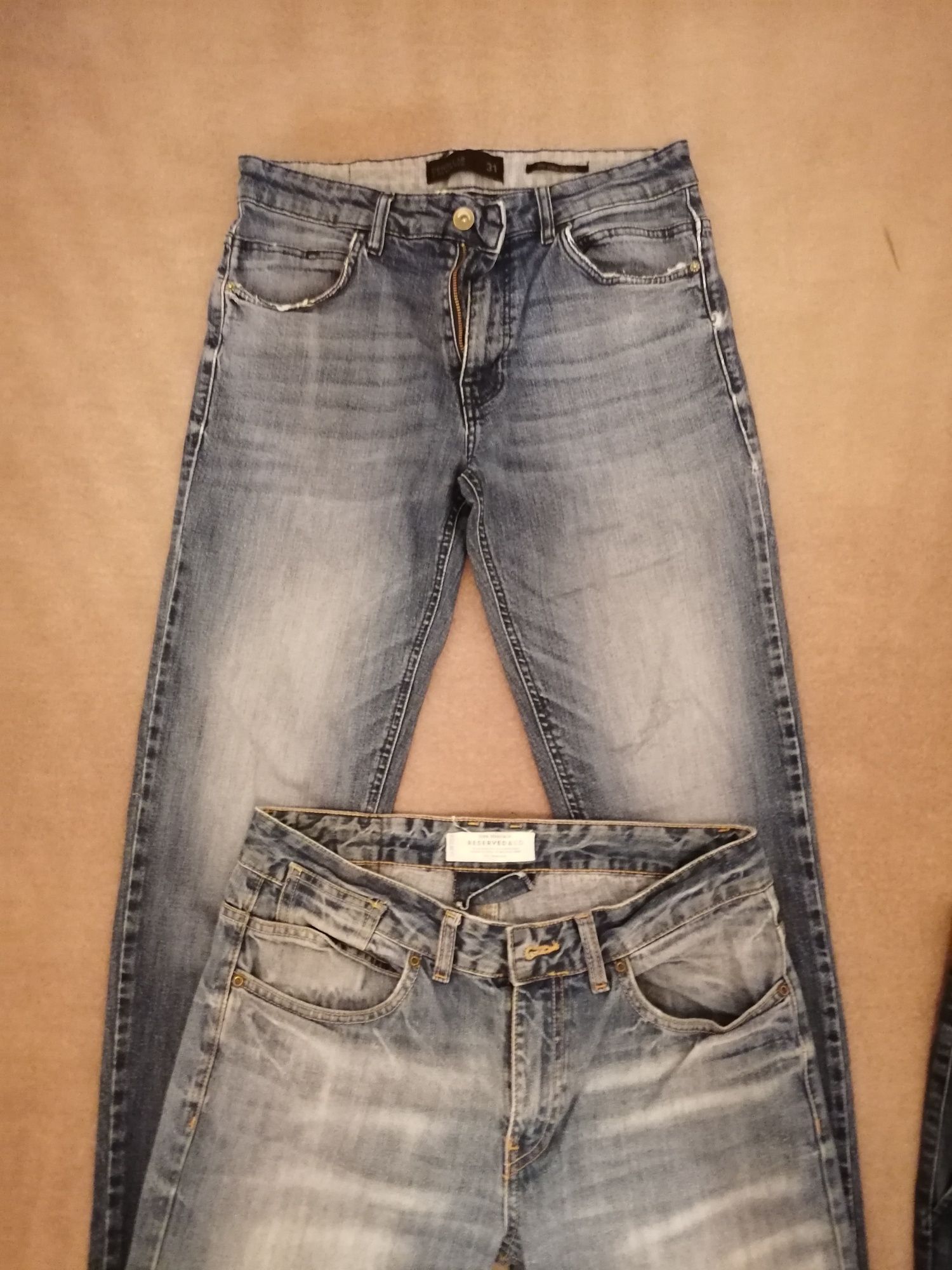 4 x pary jeansy 3 x Reserved i 1 x Diverse (rozmiary 31)