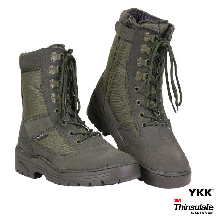 Botas de Sniper com Fecho Zip YKK- Sistema 3M-Novas na Caixa