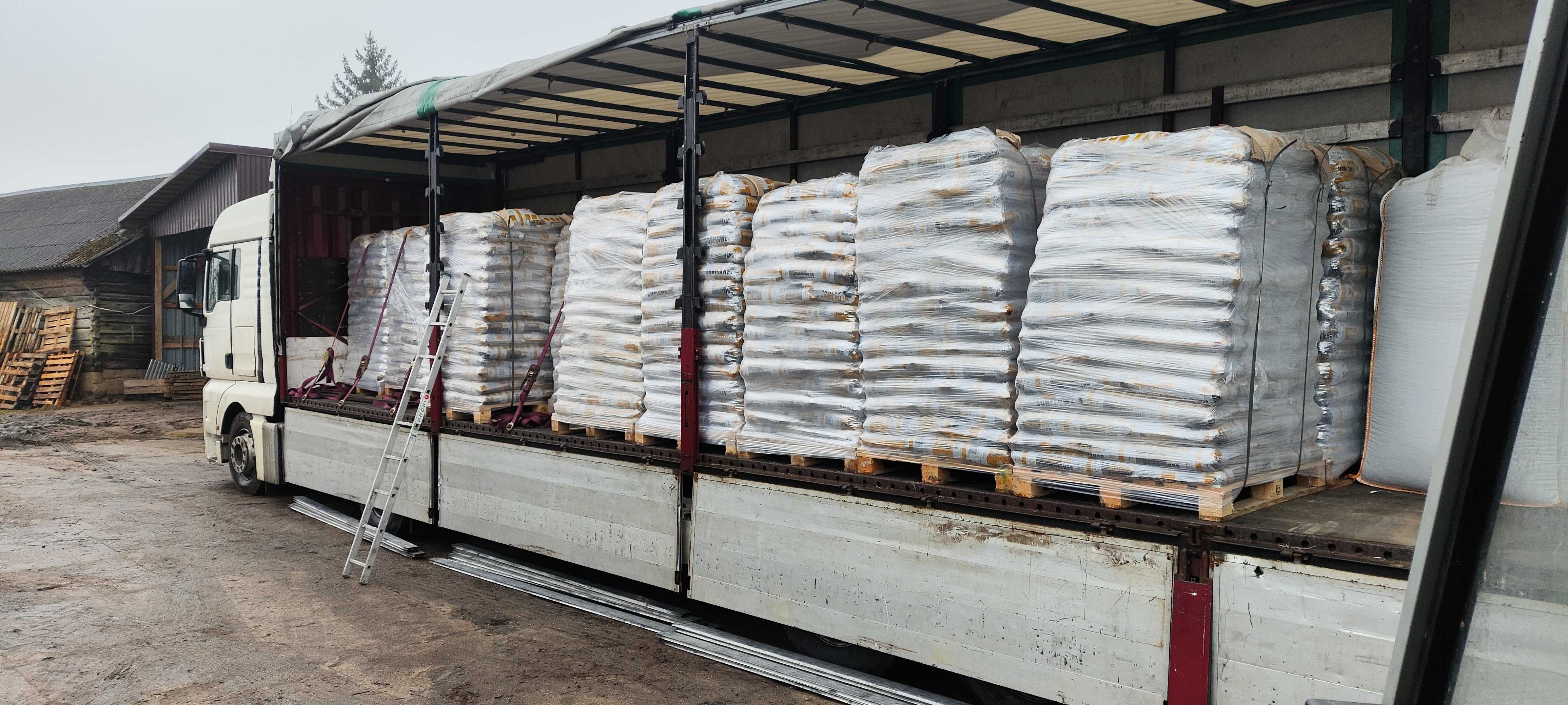 Pellet z łuski słonecznika 8mm worki BigBag zamiennik węgiel Dowóz
