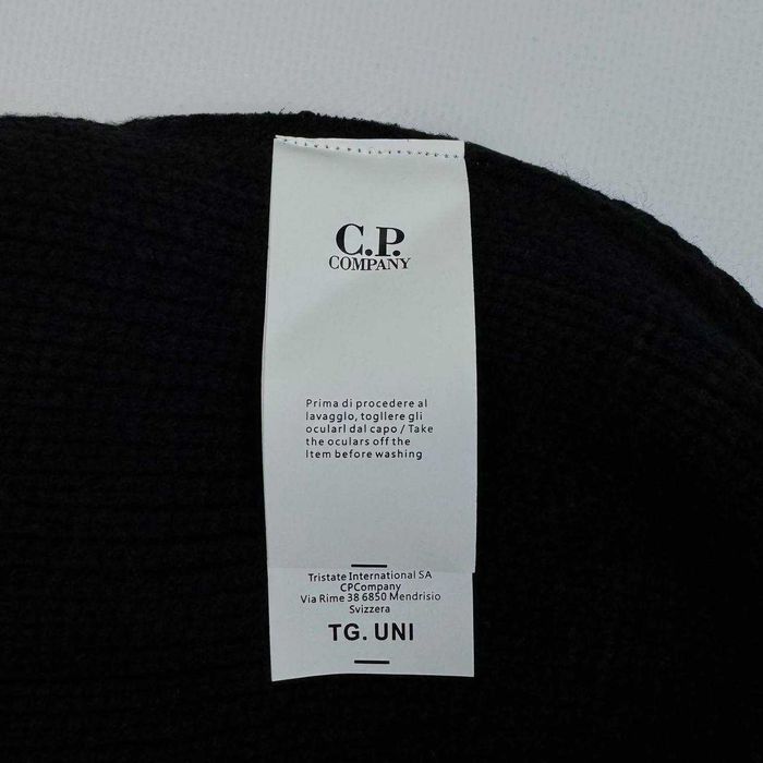 Шапка CP Company | Шапка СП Компані чорна, біла