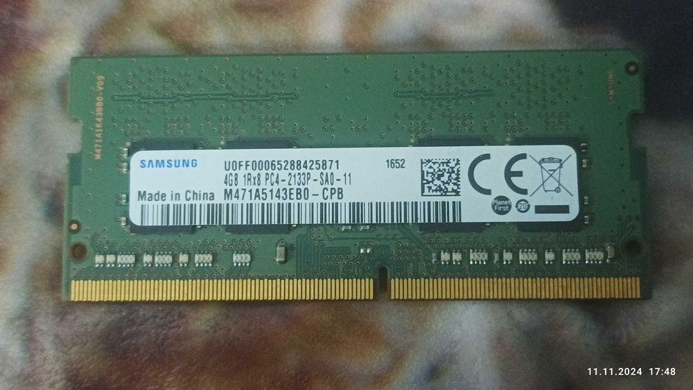 Оперативна пам'ять для ноутбука Samsung DDR4 4Gb