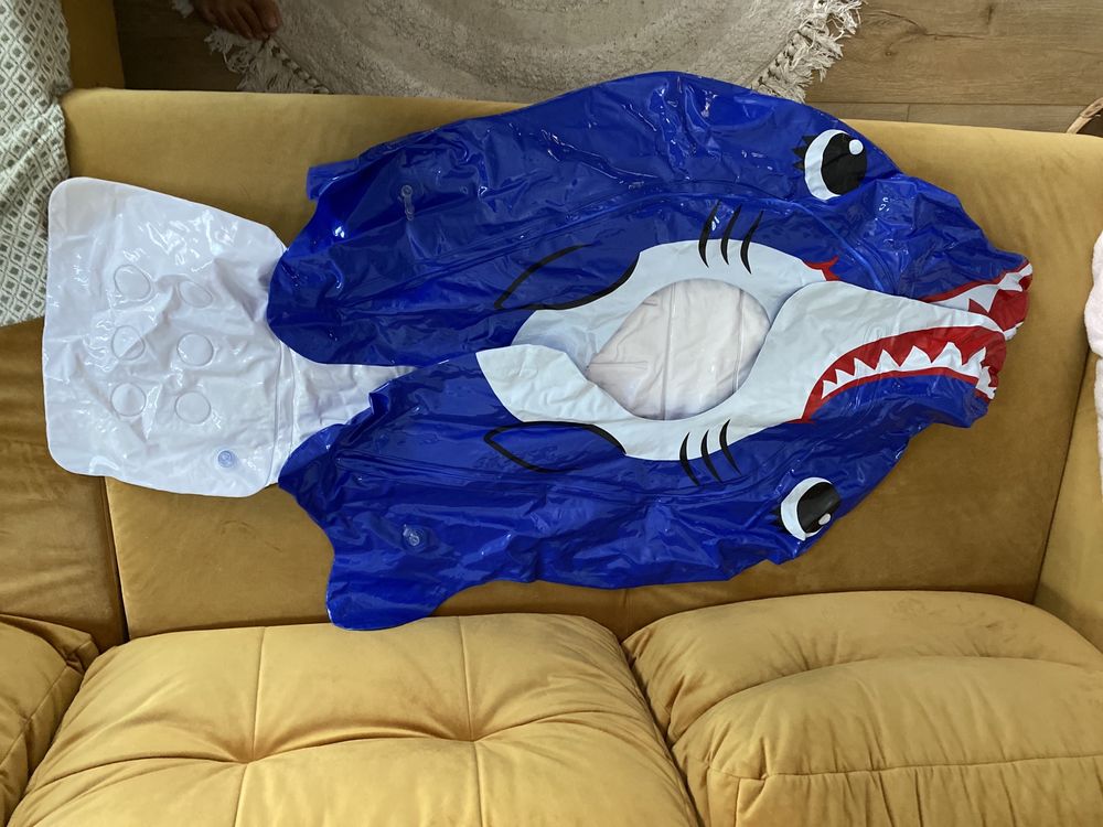 Dmuchany fotel wodny, zjeżdzalnia, shark