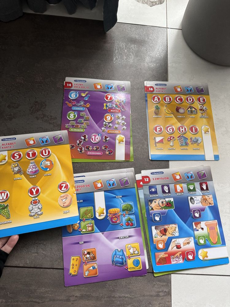 Clementoni tablet Touch Pad Słowa i Liczby uczy po polsku ang zabawka