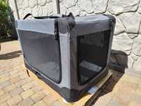 Materiałowy transporter dla psów Amazon Basics 91x62x59 cm + pokrowiec