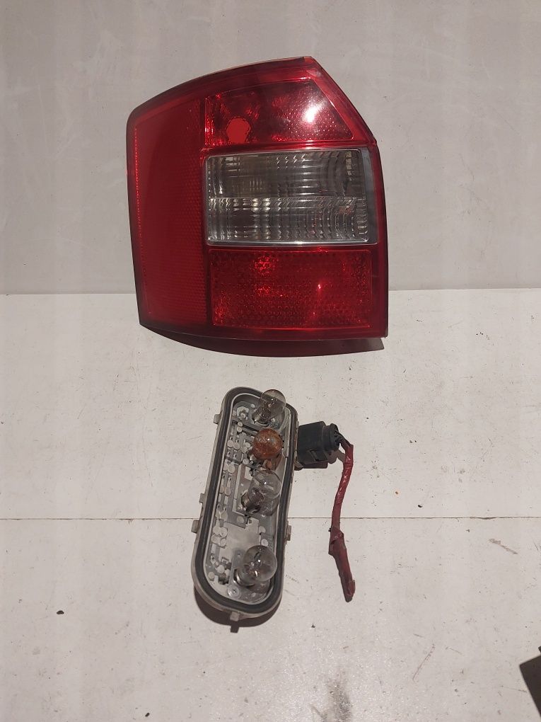 Audi a4 b6 kombi avant wkład tylnej lampy żarówek oprawa listwa