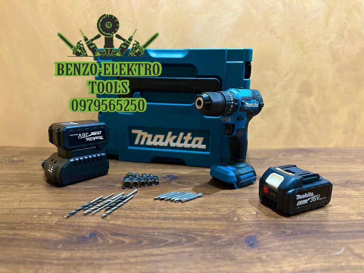 Акумуляторний Шуруповерт Makita DHP453 Бесщеточный + Удар 36V-8Ah