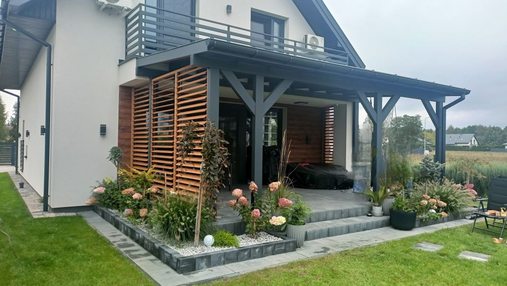 Altanka, wiata, zadaszenie, plac zabaw, sauna.