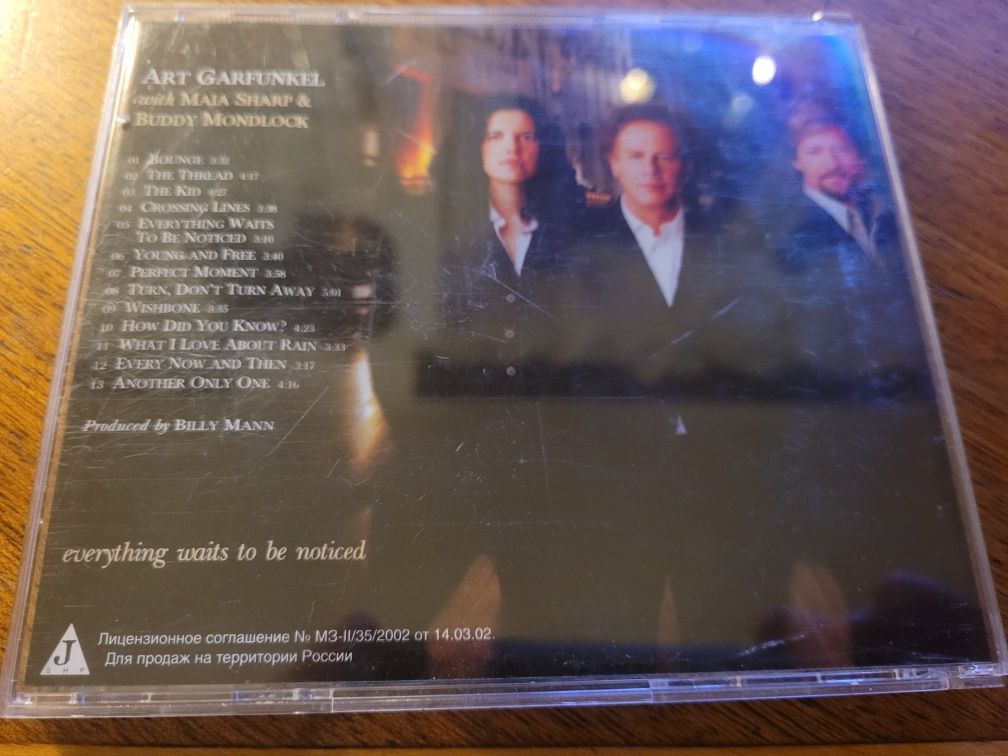 CD A.Garfunkel,M.Sharp,B.Mondlock Everything Waits To Be Noticed 2001