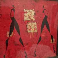 2 Quadros preto e vermelho de Roberto Fantini