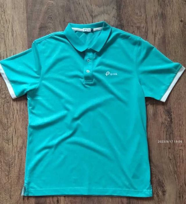 Polo turkusowa bluzka S