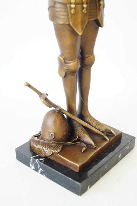 Rzeźba Joanna d'Arc Dziewica Orleańska Figura Rzeźba z Brązu