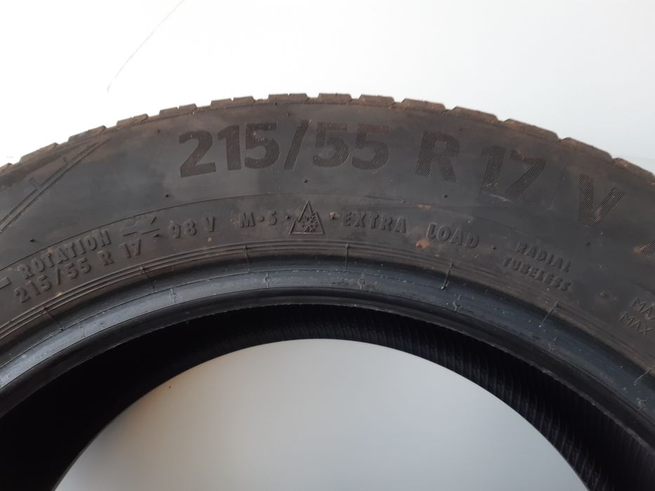 Całoroczne 215/55R17 Continental 2020r Montaż