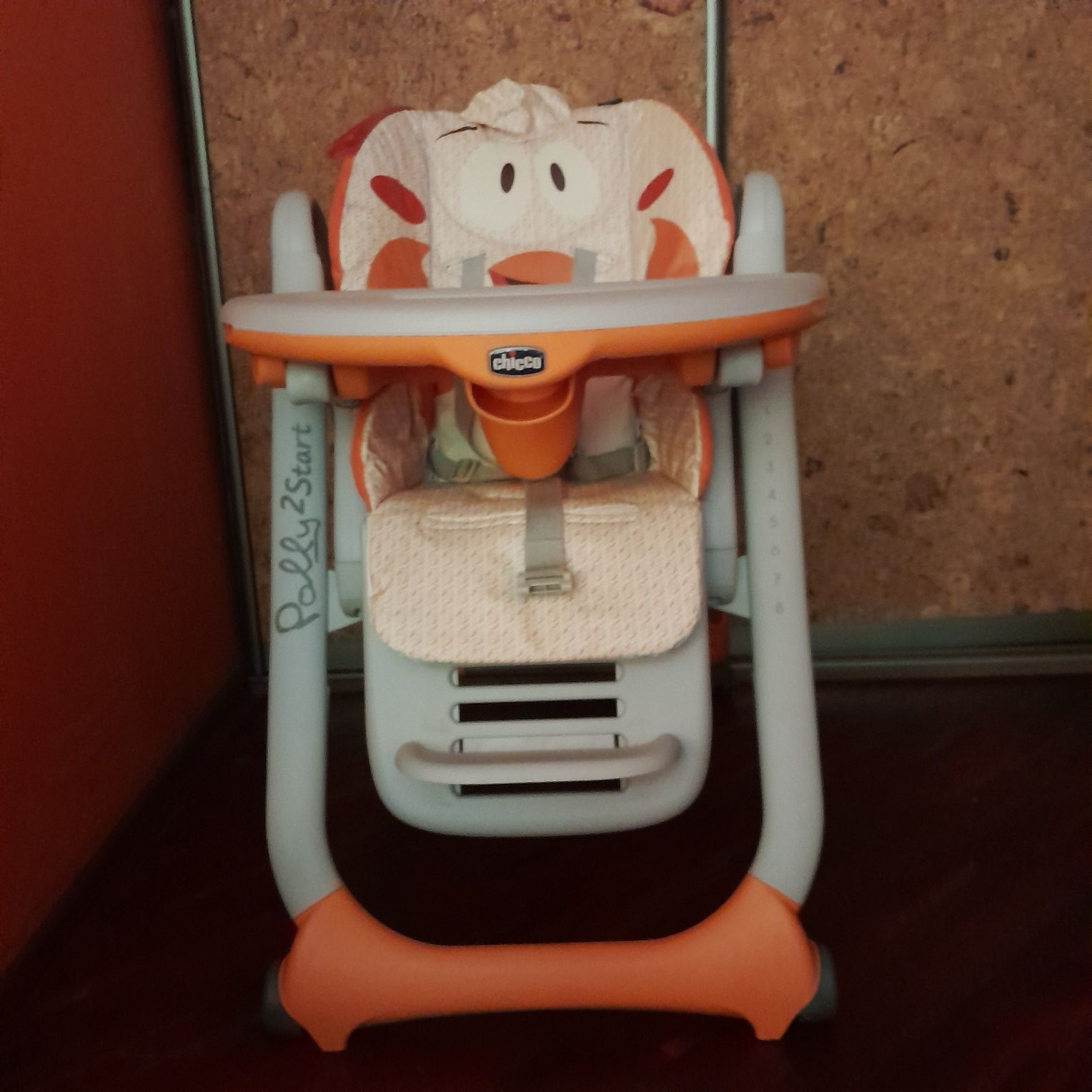 Стульчик для кормления Chicco Polly 2 Start, 4-х колесный