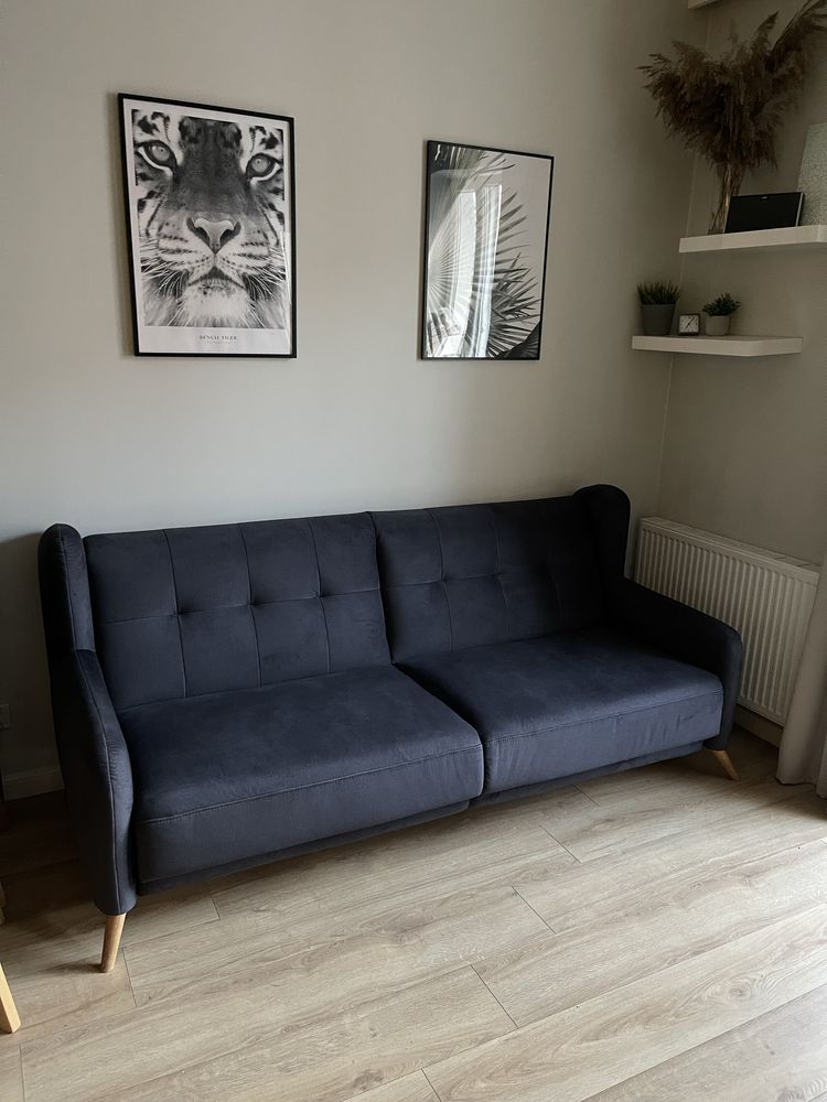 Sofa rozkładana ANETO – Agata Meble – pojemnik, funkcja spania, velvet