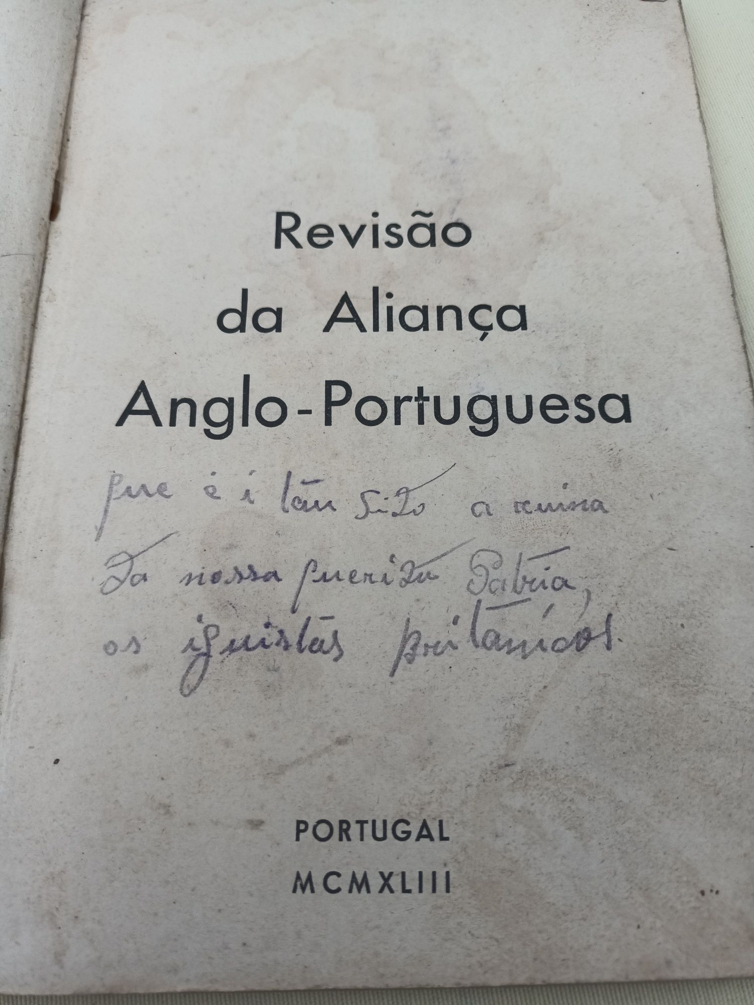 Livro Revisão da Aliança Anglo-Portuguesa