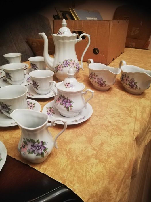 Wałbrzych porcelana zestaw kawowy na 12 osób