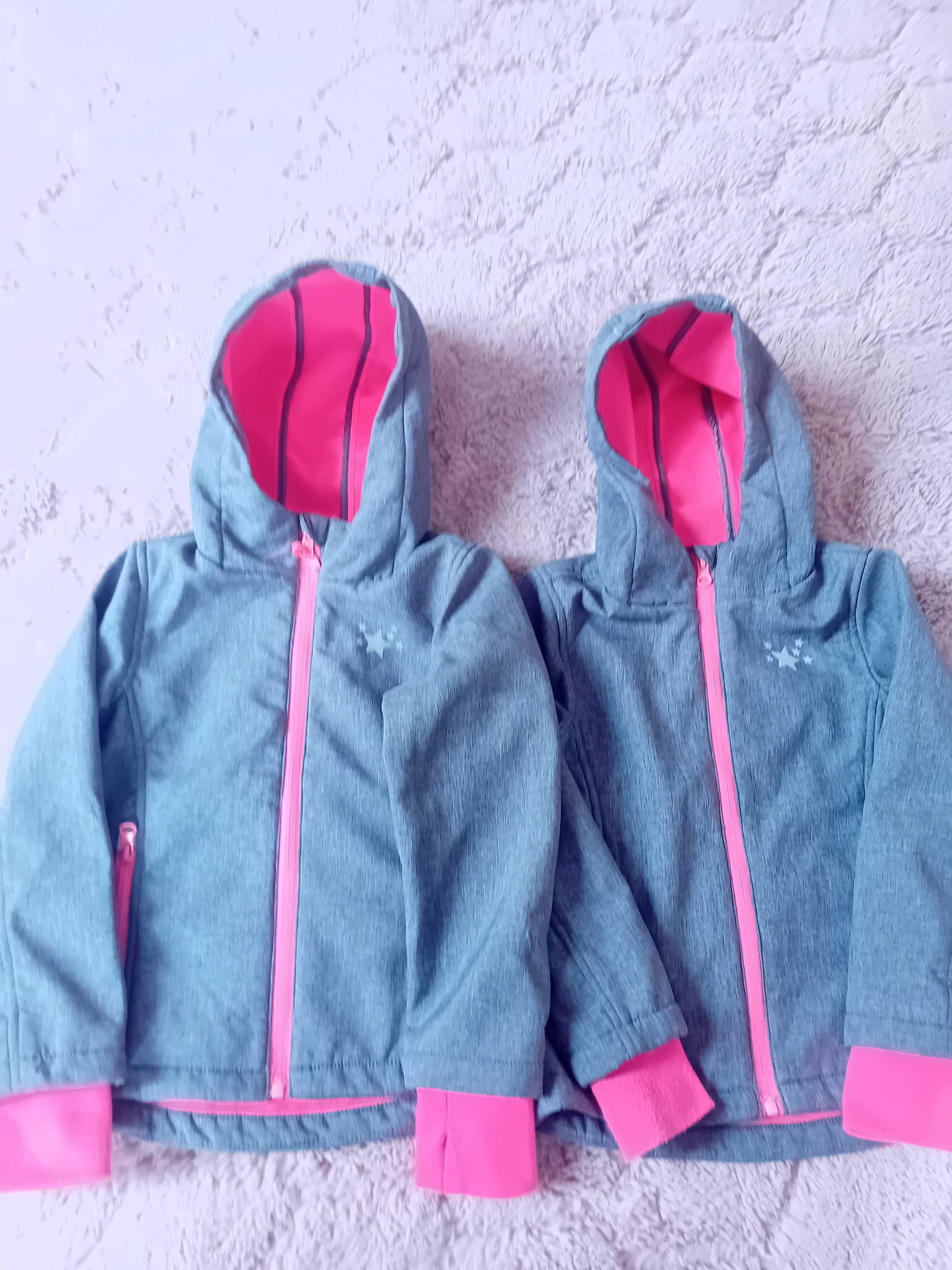 Kurteczki softshell dla blizniaczek