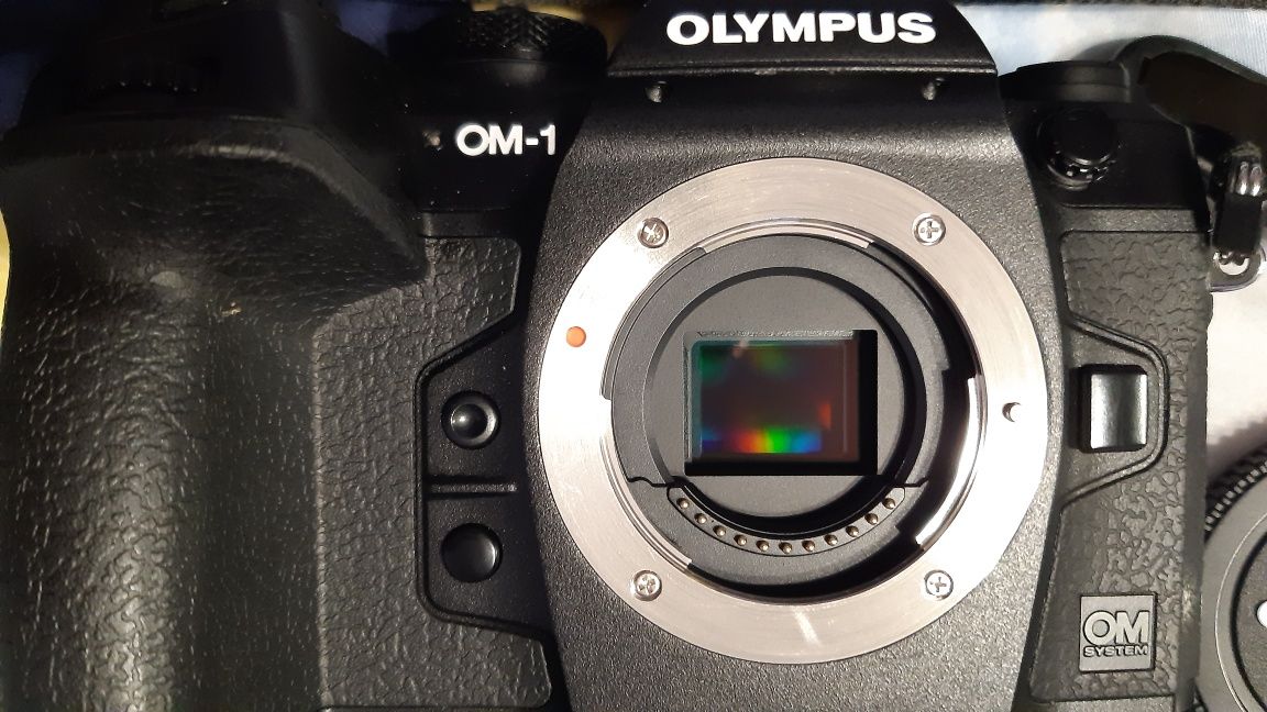 Aparat bezlusterkowy Olympus OM System OM-1 z gripem HLD-10 + dodatki