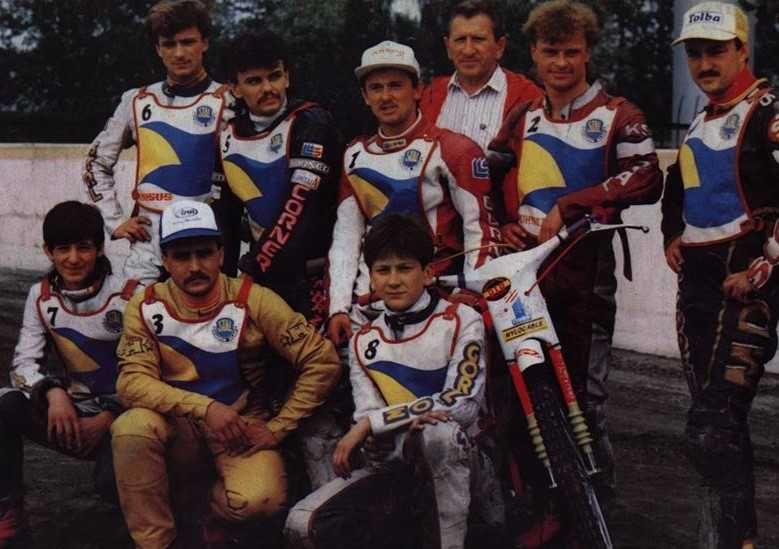 plastron żużlowy Stal Gorzów sezon 1984 oraz 1989 i 1990 speedway