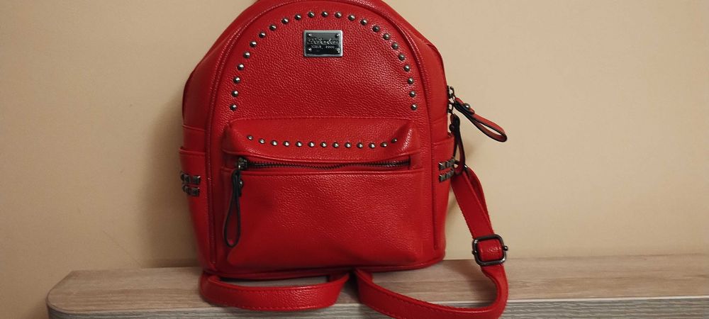 Mały plecak damski Beibaobao – kolor czerwony