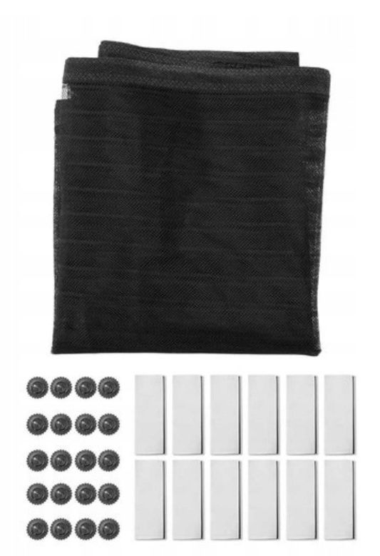 Moskitiera magnetyczna na drzwi okno 210 x 100 cm siatka z magnesem
