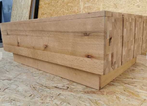 ŁAWA Stolik stół z DREWNA drewniany drewniana drewno naturalny 100cm